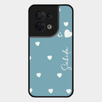 Be Loved Customized Glass Case Cover Sky Blue For Oppo Reno 8 5G