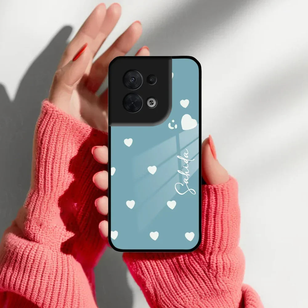 Be Loved Customized Glass Case Cover Sky Blue For Oppo - ShopOnCliQ