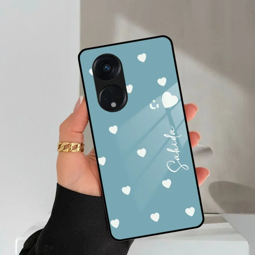Be Loved Customized Glass Case Cover Sky Blue For Oppo - ShopOnCliQ