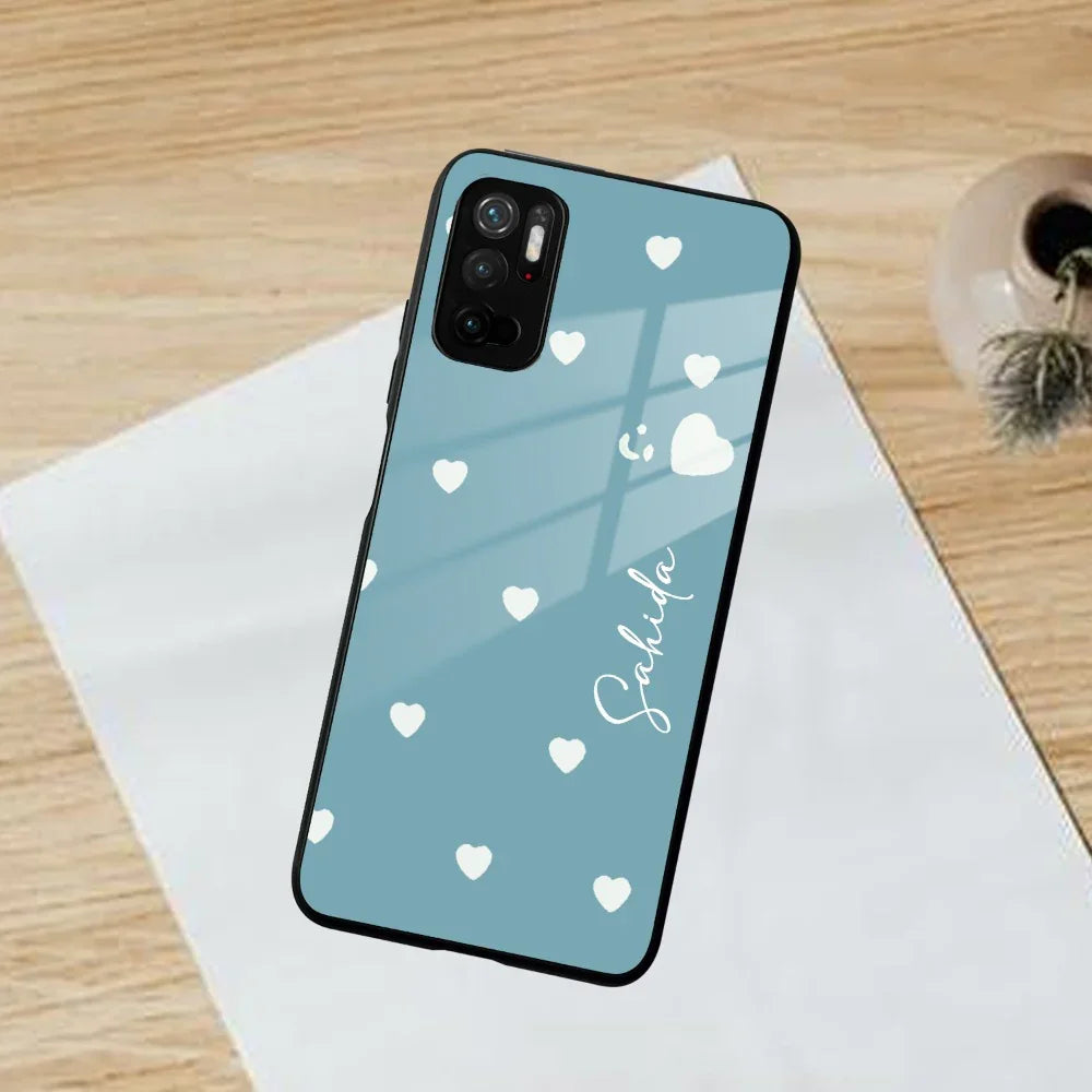 Be Loved Customized Glass Case Cover Sky Blue For Poco - ShopOnCliQ