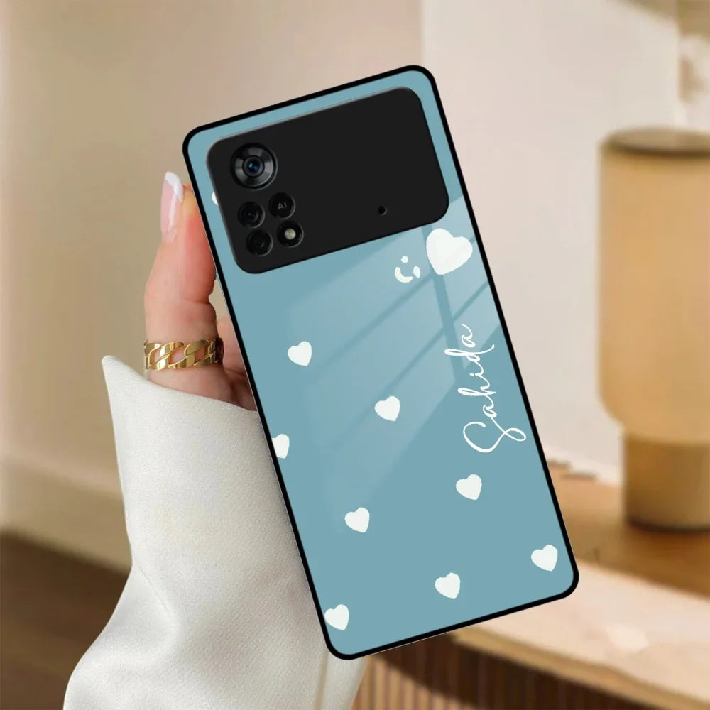 Be Loved Customized Glass Case Cover Sky Blue For Poco - ShopOnCliQ