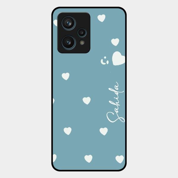 Be Loved Customized Glass Case Cover Sky Blue For Realme 9 Pro Plus 5G