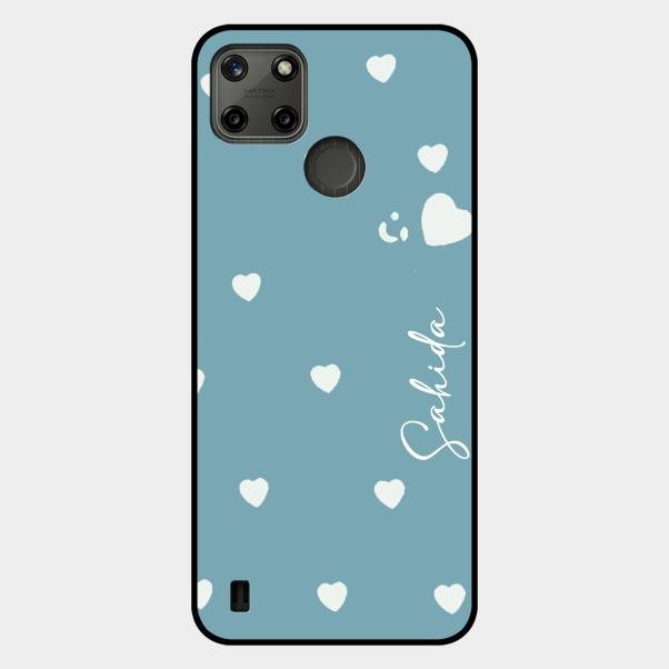 Be Loved Customized Glass Case Cover Sky Blue For Realme C21Y