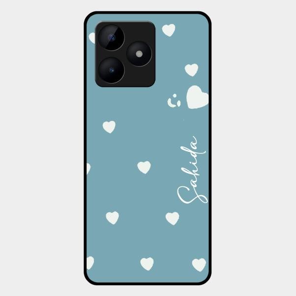 Be Loved Customized Glass Case Cover Sky Blue For Realme C53