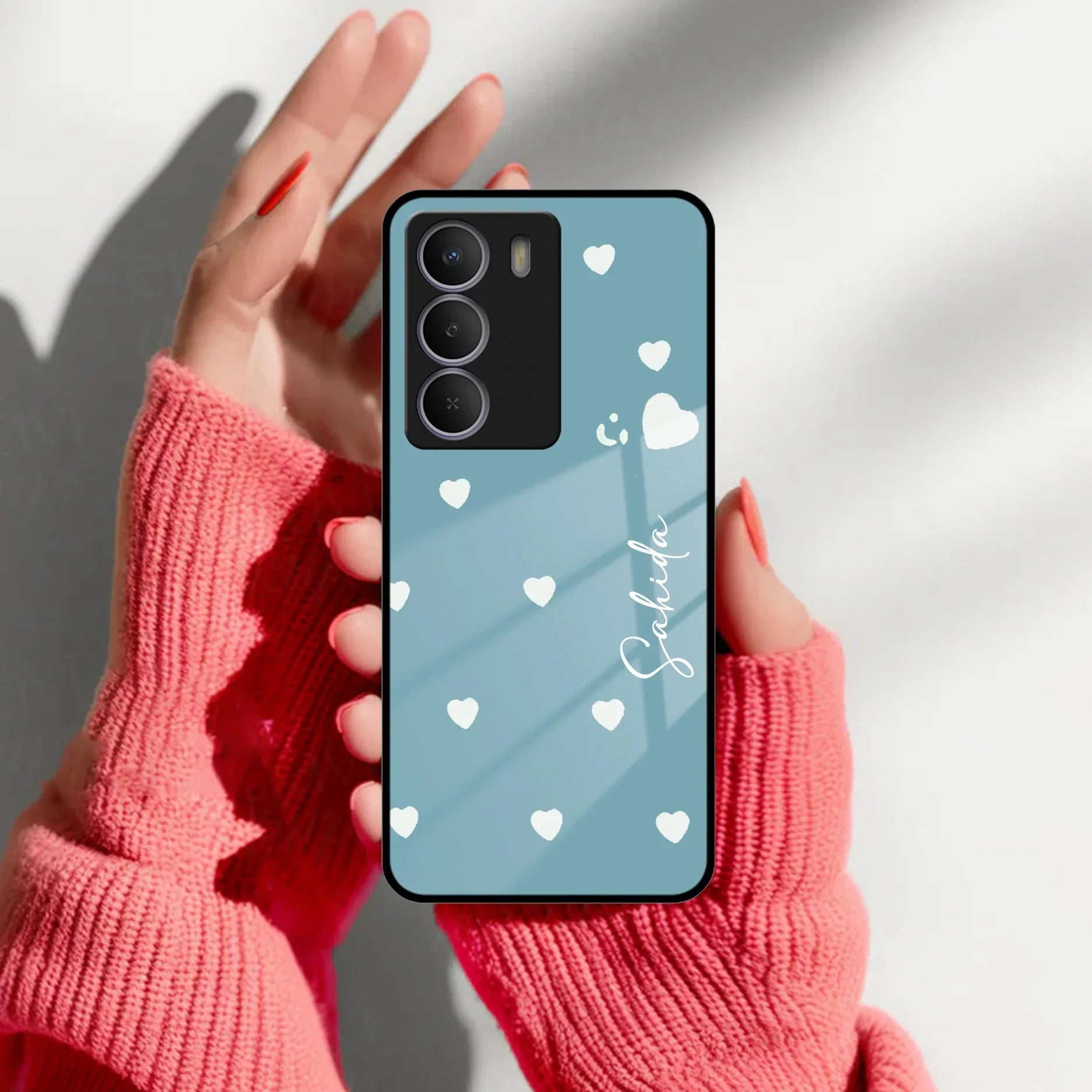 Be Loved Customized Glass Case Cover Sky Blue For Realme/Narzo - ShopOnCliQ