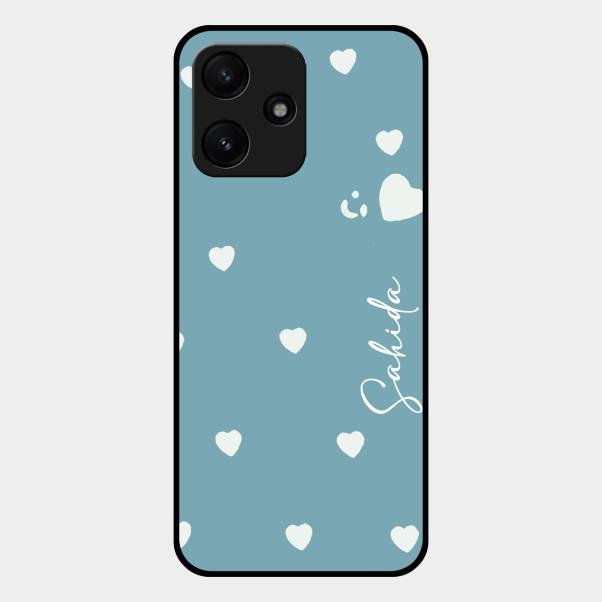 Be Loved Customized Glass Case Cover Sky Blue For Redmi 12 5G