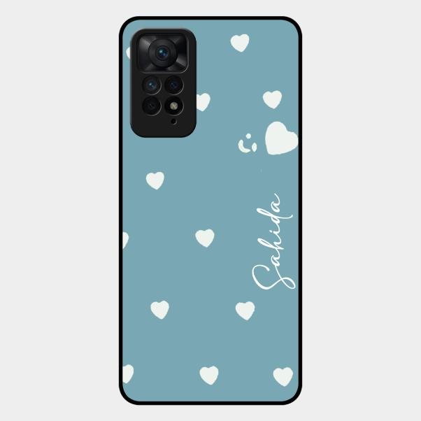 Be Loved Customized Glass Case Cover Sky Blue For Redmi Note 11 Pro Plus 5G