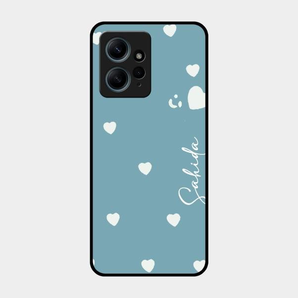 Be Loved Customized Glass Case Cover Sky Blue For Redmi Note 12 4G