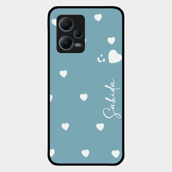 Be Loved Customized Glass Case Cover Sky Blue For Redmi Note 12 5G