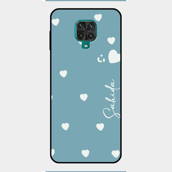 Be Loved Customized Glass Case Cover Sky Blue For Redmi Note 9 Pro Max