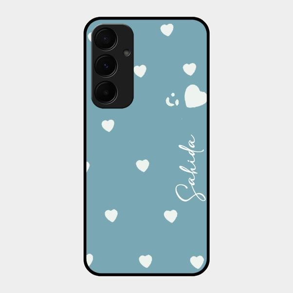 Be Loved Customized Glass Case Cover Sky Blue For Samsung Galaxy A35 5G
