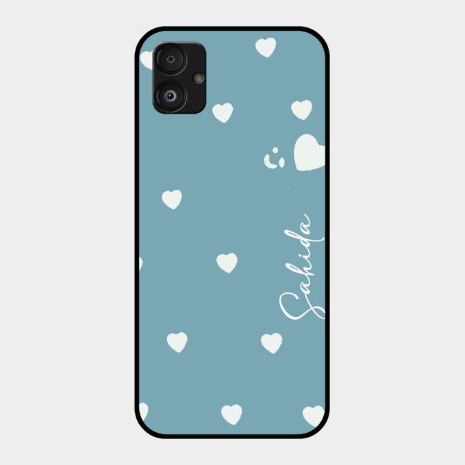 Be Loved Customized Glass Case Cover Sky Blue For Samsung Galaxy F14 5G