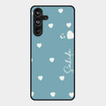 Be Loved Customized Glass Case Cover Sky Blue For Samsung Galaxy M55 5G
