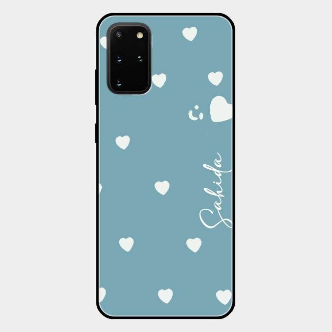 Be Loved Customized Glass Case Cover Sky Blue For Samsung Galaxy S20 Plus