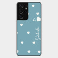 Be Loved Customized Glass Case Cover Sky Blue For Samsung Galaxy S21 Ultra