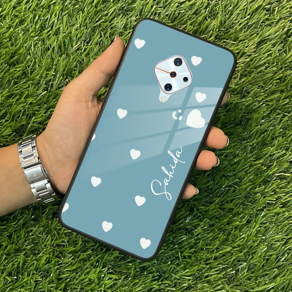 Be Loved Customized Glass Case Cover Sky Blue For Vivo - ShopOnCliQ