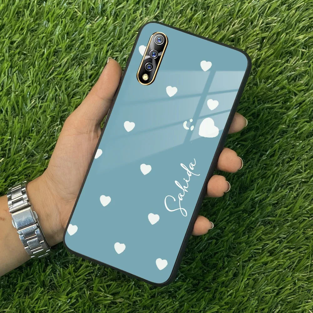 Be Loved Customized Glass Case Cover Sky Blue For Vivo - ShopOnCliQ