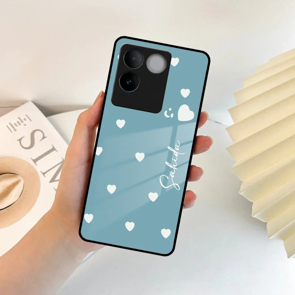 Be Loved Customized Glass Case Cover Sky Blue For Vivo - ShopOnCliQ