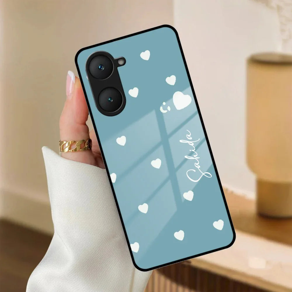 Be Loved Customized Glass Case Cover Sky Blue For Vivo - ShopOnCliQ