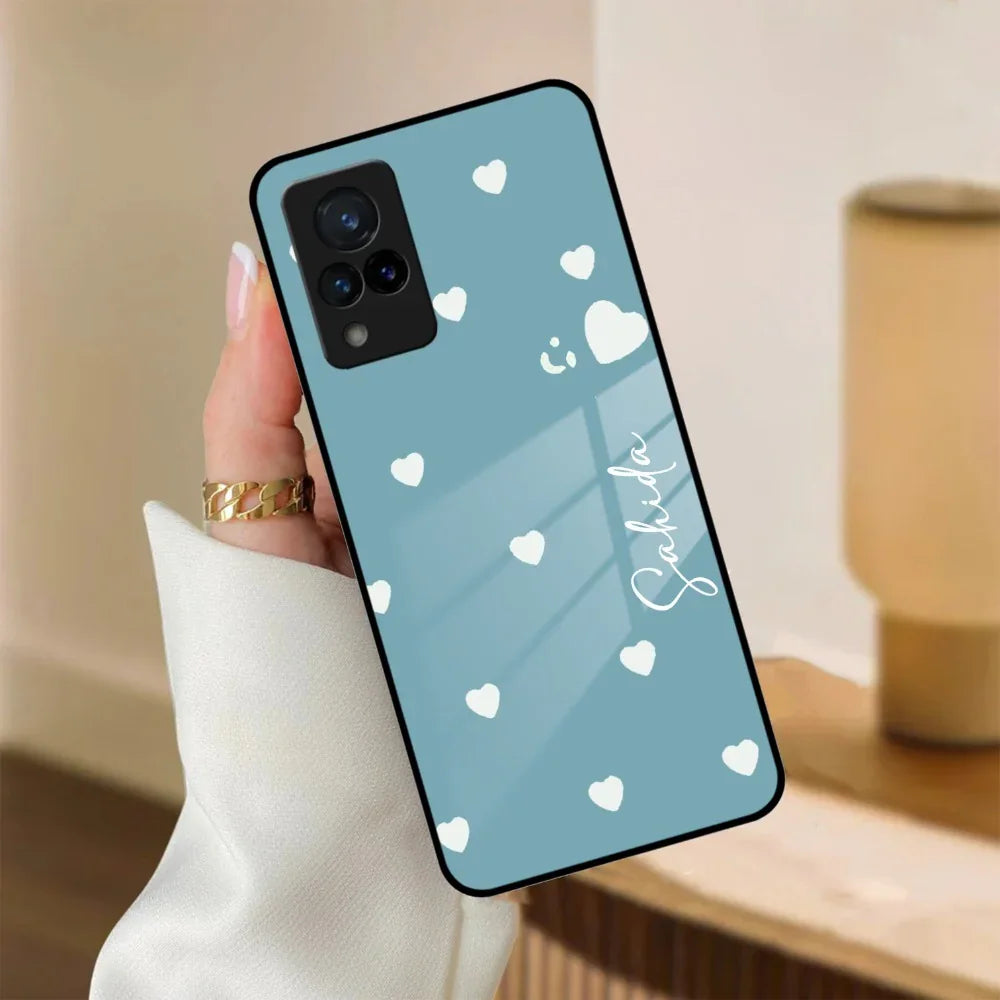 Be Loved Customized Glass Case Cover Sky Blue For Vivo - ShopOnCliQ