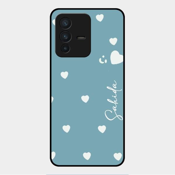 Be Loved Customized Glass Case Cover Sky Blue For Vivo V23 5G