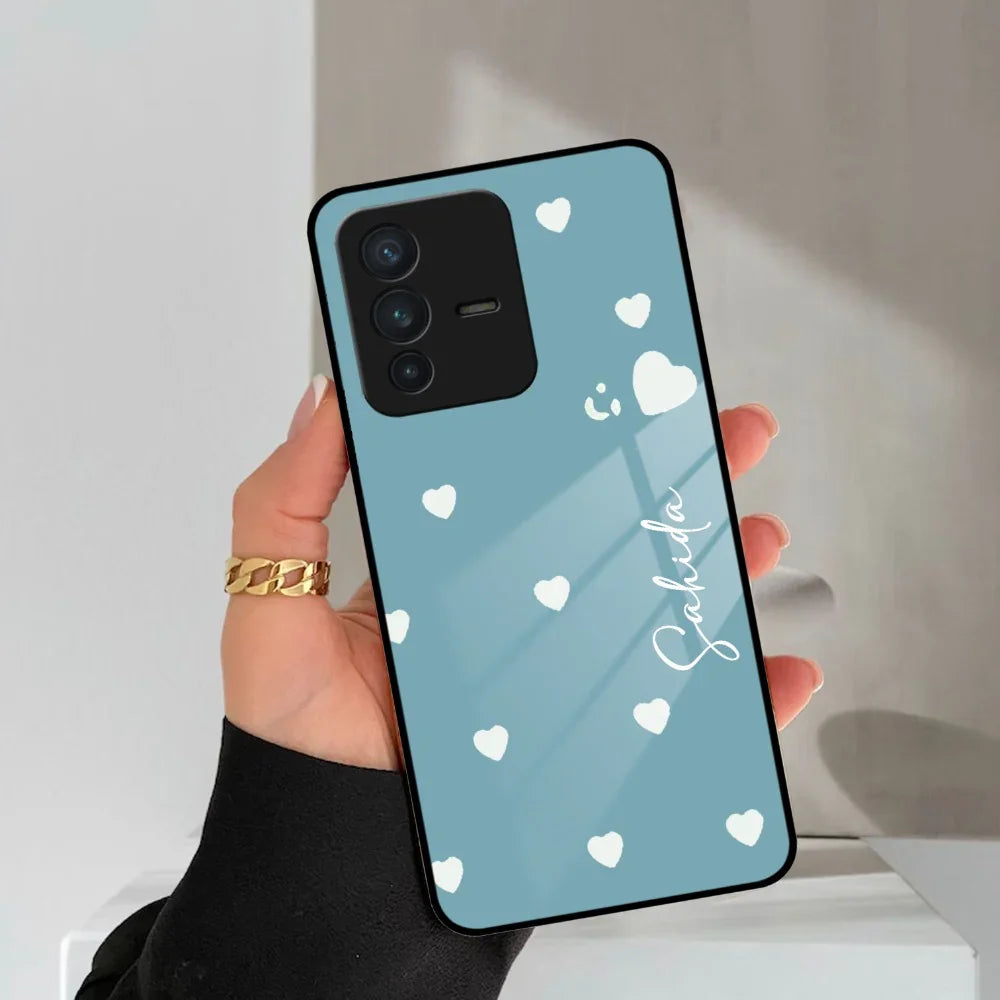Be Loved Customized Glass Case Cover Sky Blue For Vivo - ShopOnCliQ