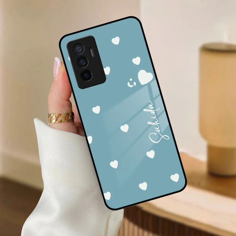 Be Loved Customized Glass Case Cover Sky Blue For Vivo - ShopOnCliQ