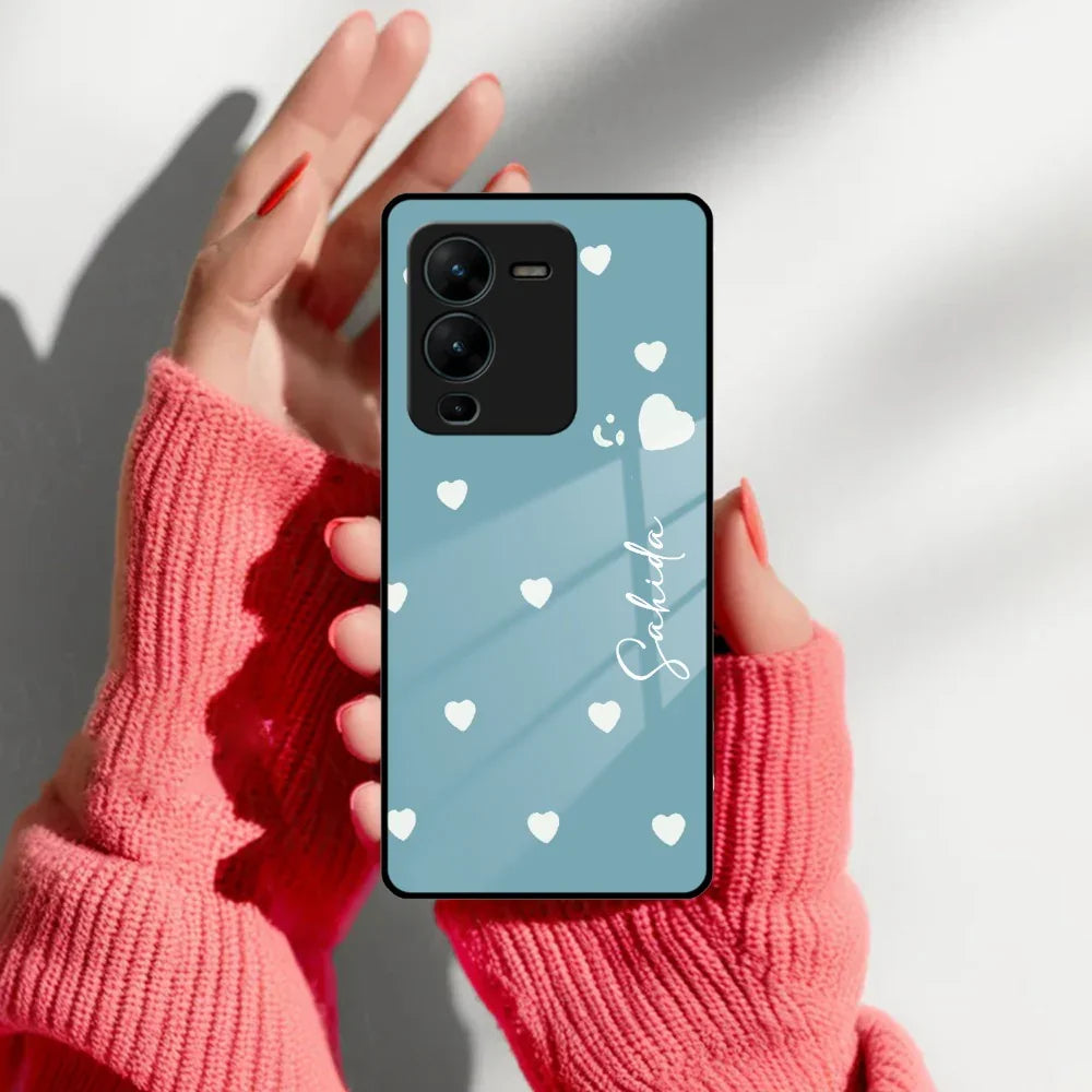 Be Loved Customized Glass Case Cover Sky Blue For Vivo - ShopOnCliQ