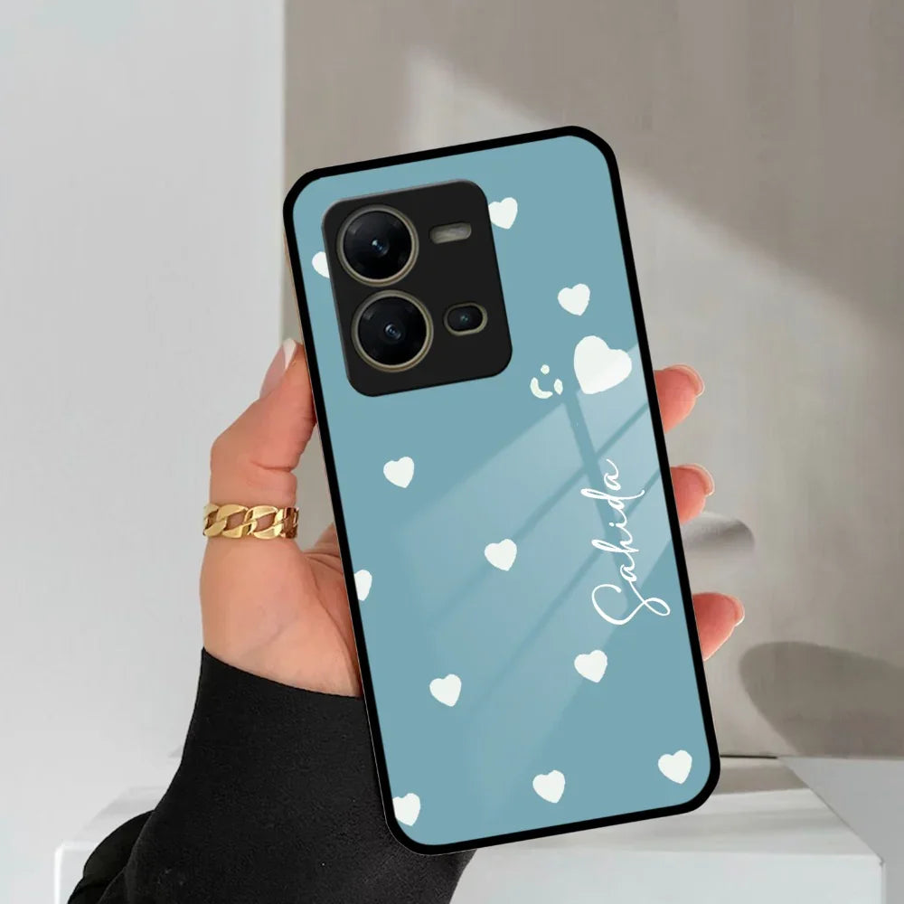 Be Loved Customized Glass Case Cover Sky Blue For Vivo - ShopOnCliQ