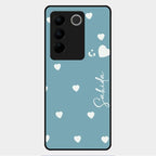 Be Loved Customized Glass Case Cover Sky Blue For Vivo V27 Pro 5G