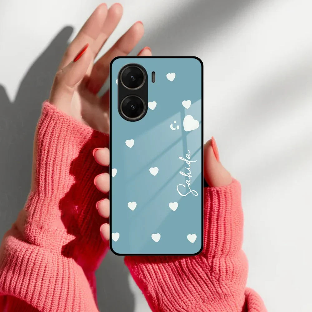 Be Loved Customized Glass Case Cover Sky Blue For Vivo - ShopOnCliQ