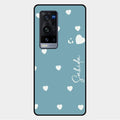 Be Loved Customized Glass Case Cover Sky Blue For Vivo X60 Pro Plus 5G