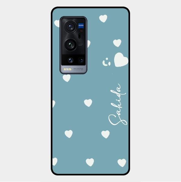 Be Loved Customized Glass Case Cover Sky Blue For Vivo X60 Pro Plus 5G