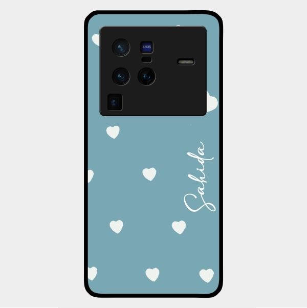 Be Loved Customized Glass Case Cover Sky Blue For Vivo X80 Pro 5G