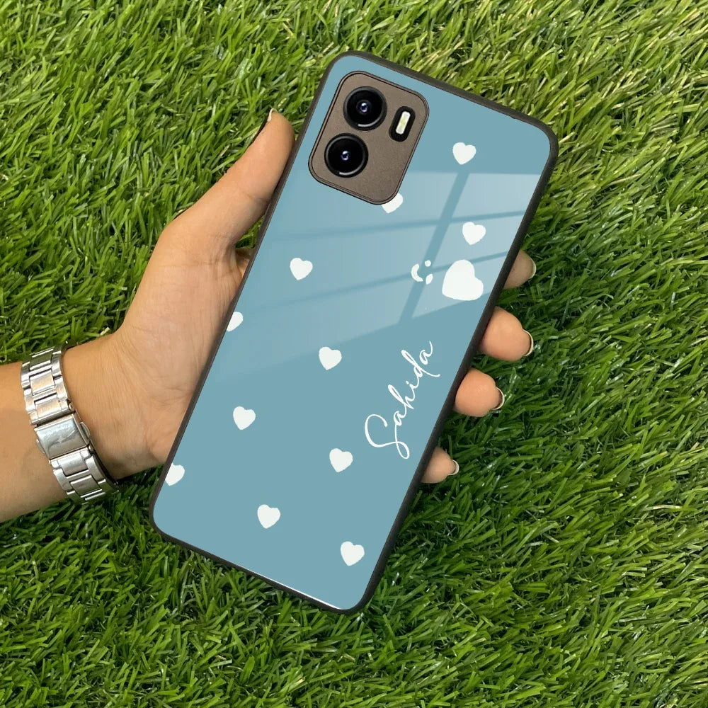 Be Loved Customized Glass Case Cover Sky Blue For Vivo - ShopOnCliQ