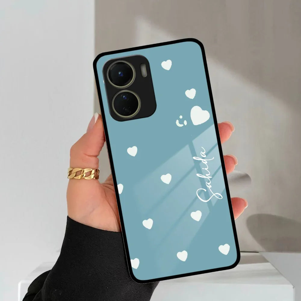 Be Loved Customized Glass Case Cover Sky Blue For Vivo - ShopOnCliQ