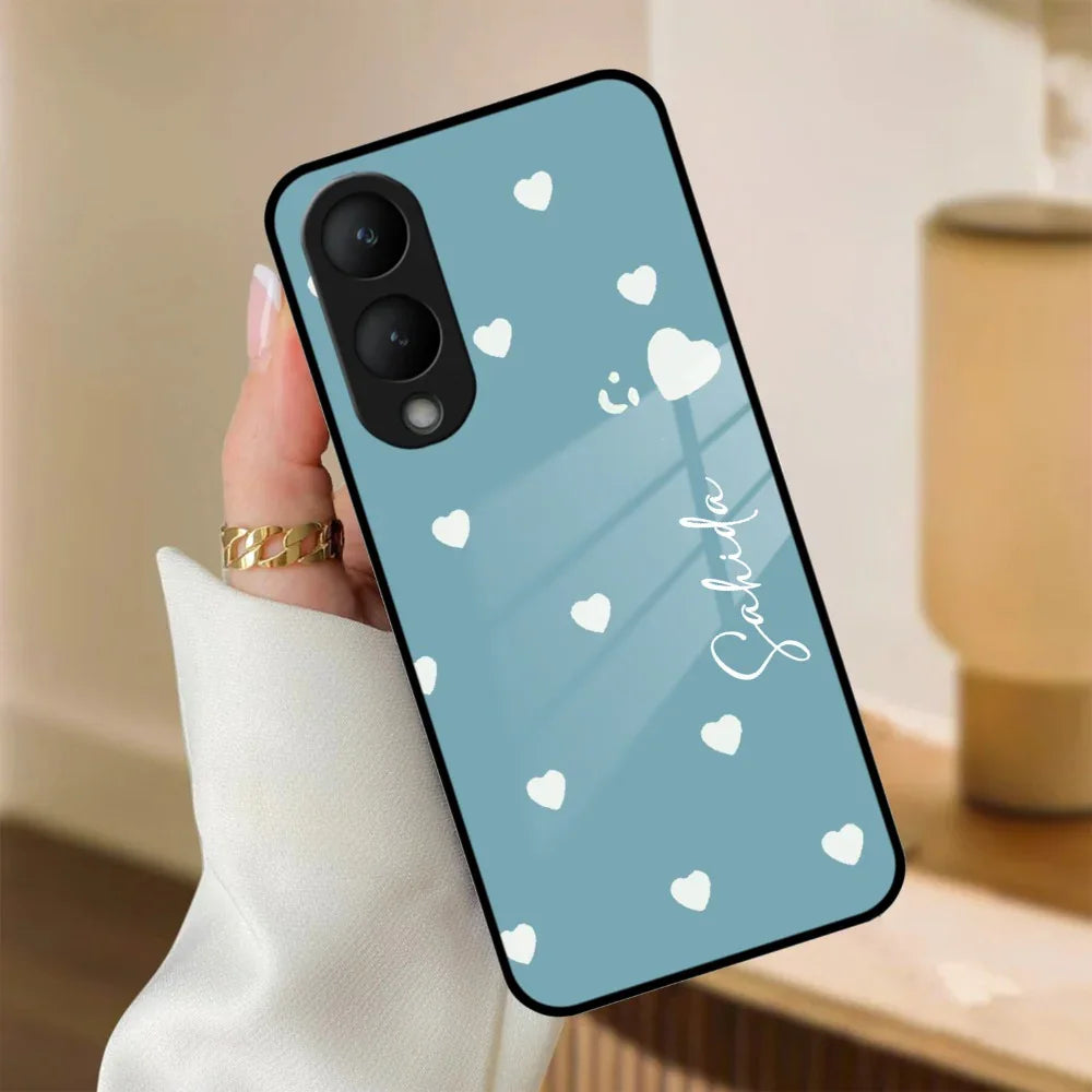 Be Loved Customized Glass Case Cover Sky Blue For Vivo - ShopOnCliQ
