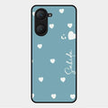 Be Loved Customized Glass Case Cover Sky Blue For Vivo Y18