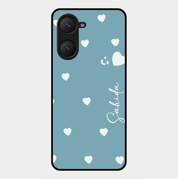 Be Loved Customized Glass Case Cover Sky Blue For Vivo Y18