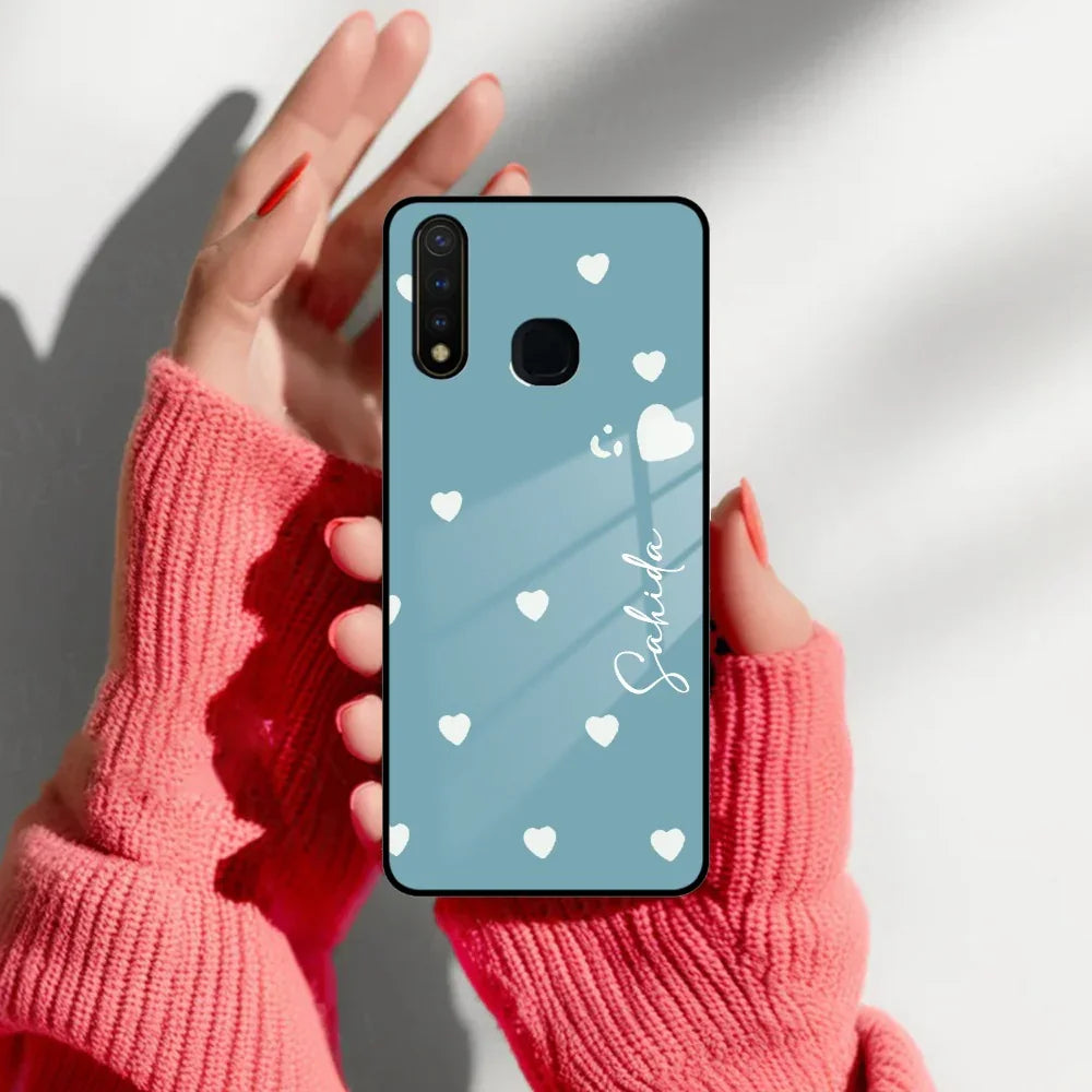 Be Loved Customized Glass Case Cover Sky Blue For Vivo - ShopOnCliQ