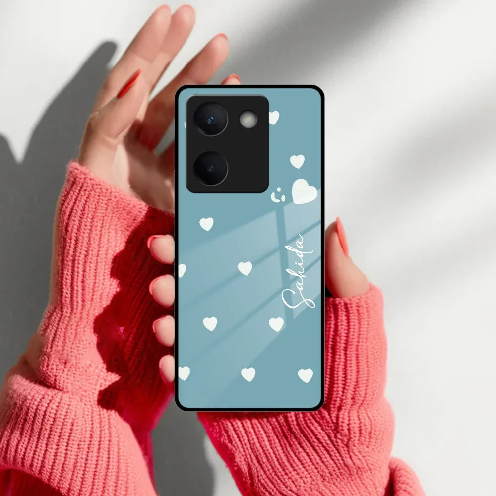 Be Loved Customized Glass Case Cover Sky Blue For Vivo - ShopOnCliQ