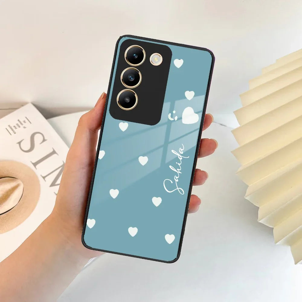 Be Loved Customized Glass Case Cover Sky Blue For Vivo - ShopOnCliQ
