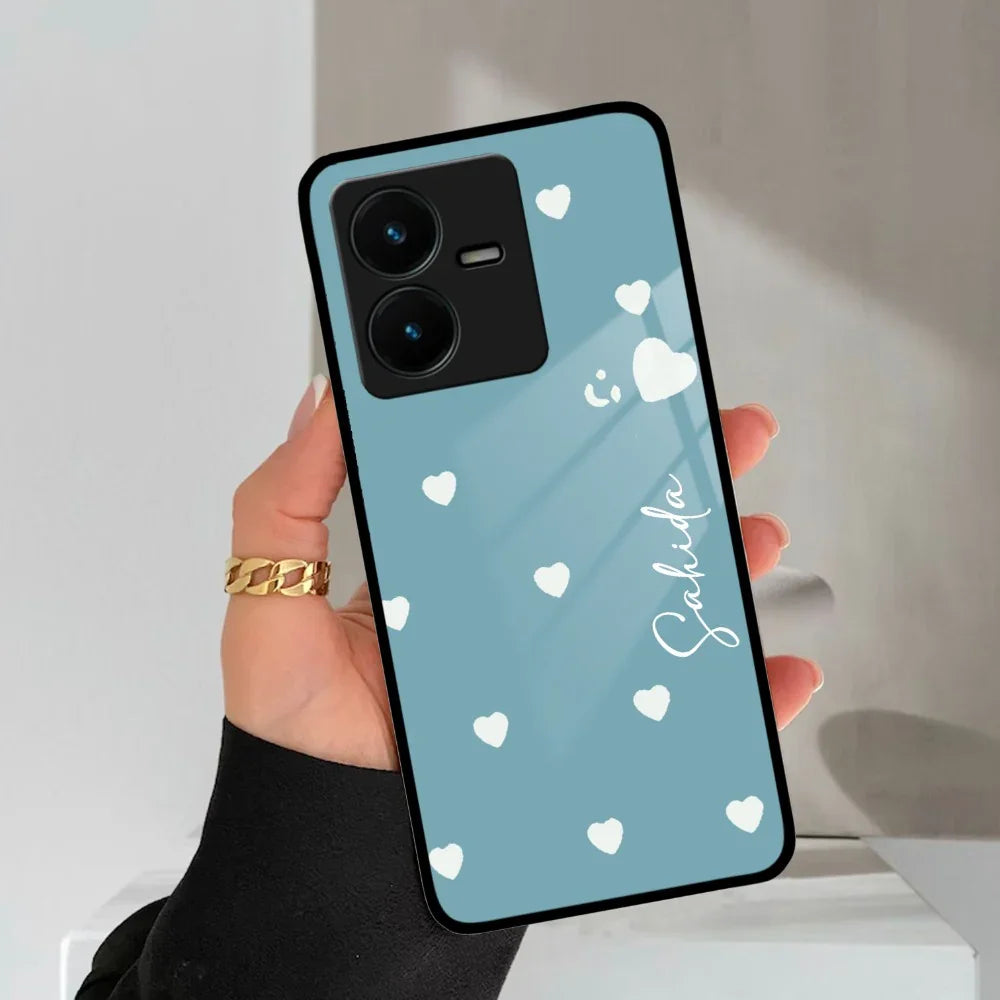 Be Loved Customized Glass Case Cover Sky Blue For Vivo - ShopOnCliQ
