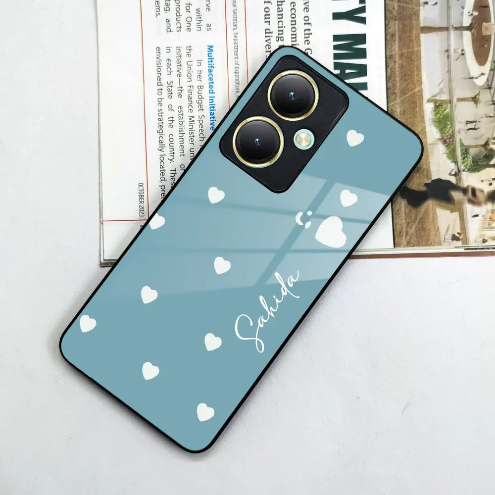 Be Loved Customized Glass Case Cover Sky Blue For Vivo - ShopOnCliQ
