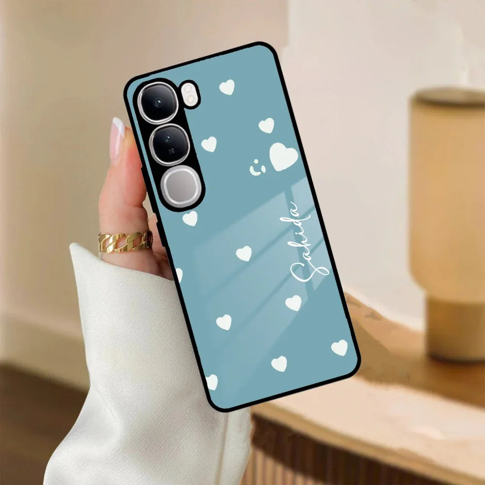 Be Loved Customized Glass Case Cover Sky Blue For Vivo - ShopOnCliQ