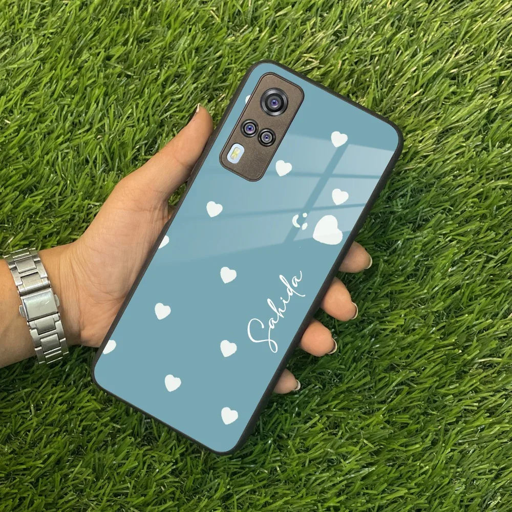 Be Loved Customized Glass Case Cover Sky Blue For Vivo - ShopOnCliQ