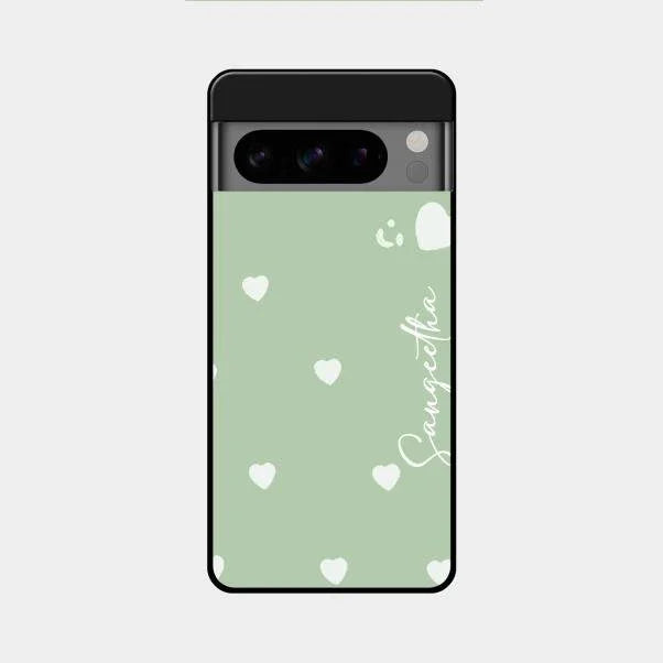 Be Loved Glossy Customised Metal Case Cover Mint Green For Google Pixel 8 Pro 5G