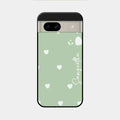 Be Loved Glossy Customised Metal Case Cover Mint Green For Google Pixel 8A 5G