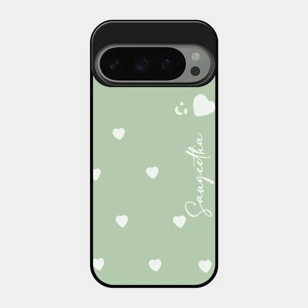 Be Loved Glossy Customised Metal Case Cover Mint Green For Google Pixel 9 Pro 5G