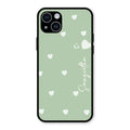 Be Loved Glossy Customised Metal Case Cover Mint Green For iPhone 14
